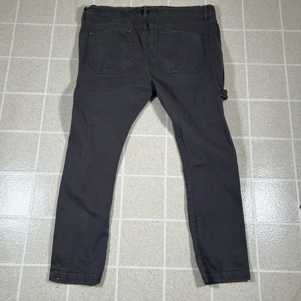 True Religion Distressed Jeans Grey Size 38
